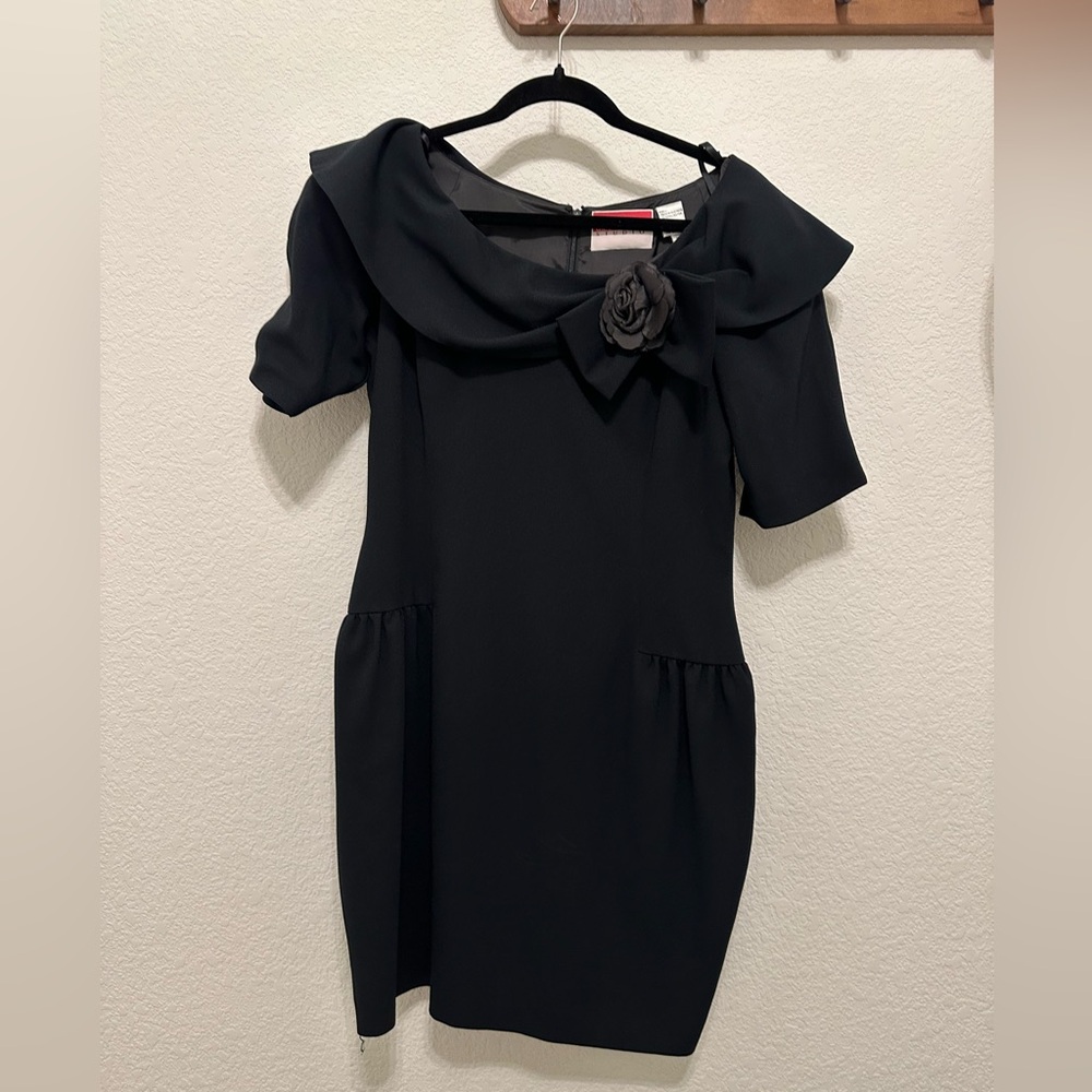 Vintage 1980’s Oscar de la Renta Studio Rosette Little Black Dress (LBD)